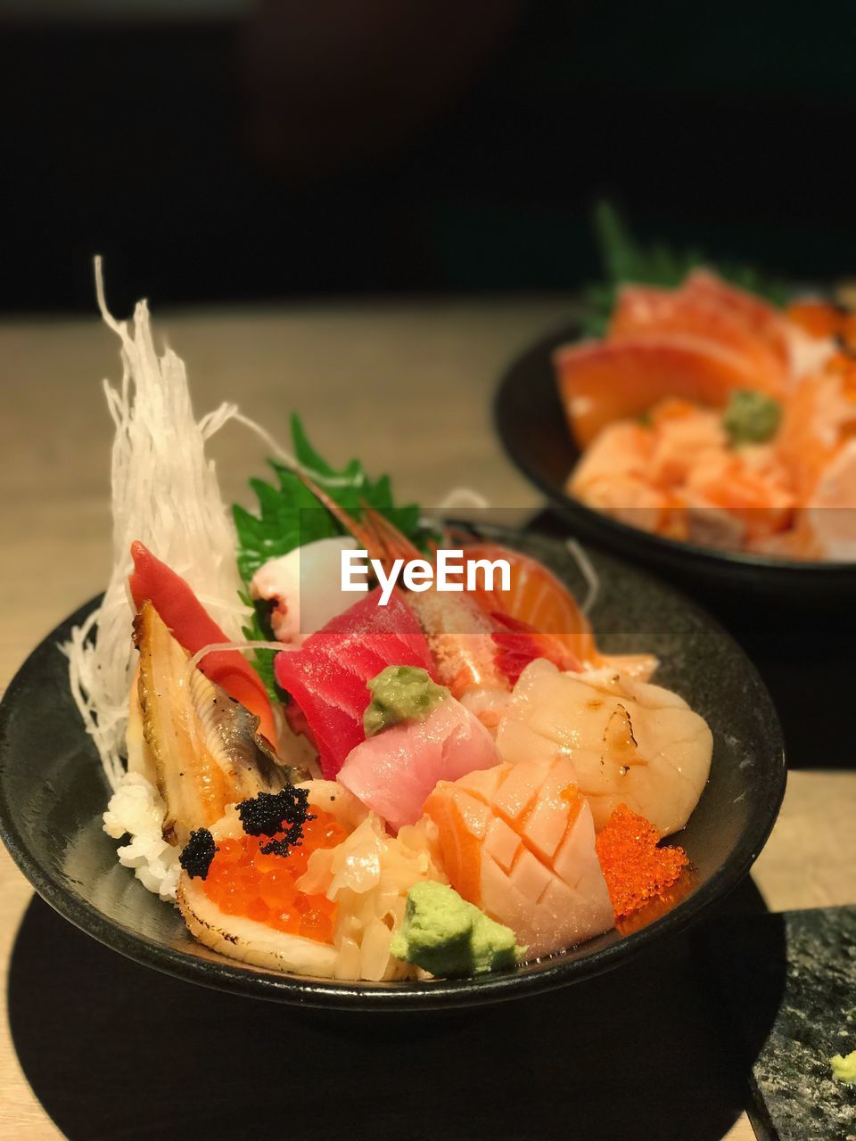 CLOSE-UP OF SUSHI SERVED ON PLATE