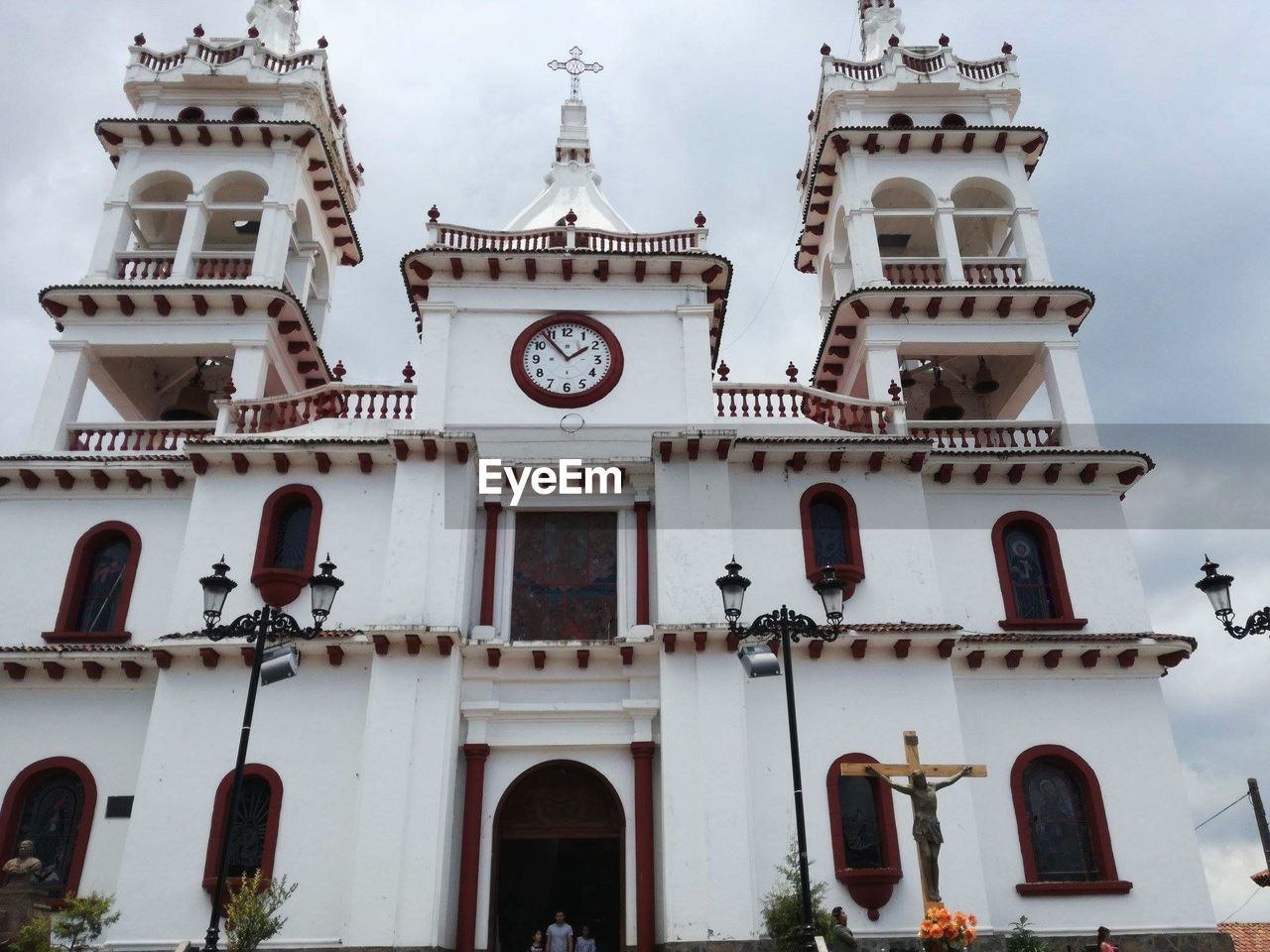 Low angle view of church against sky