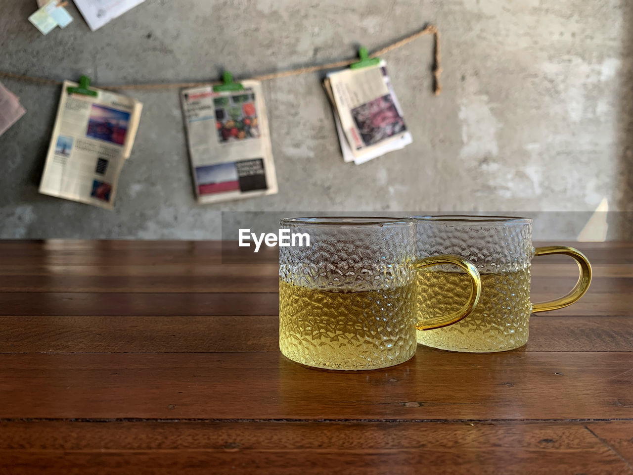 high angle view of coffee on table