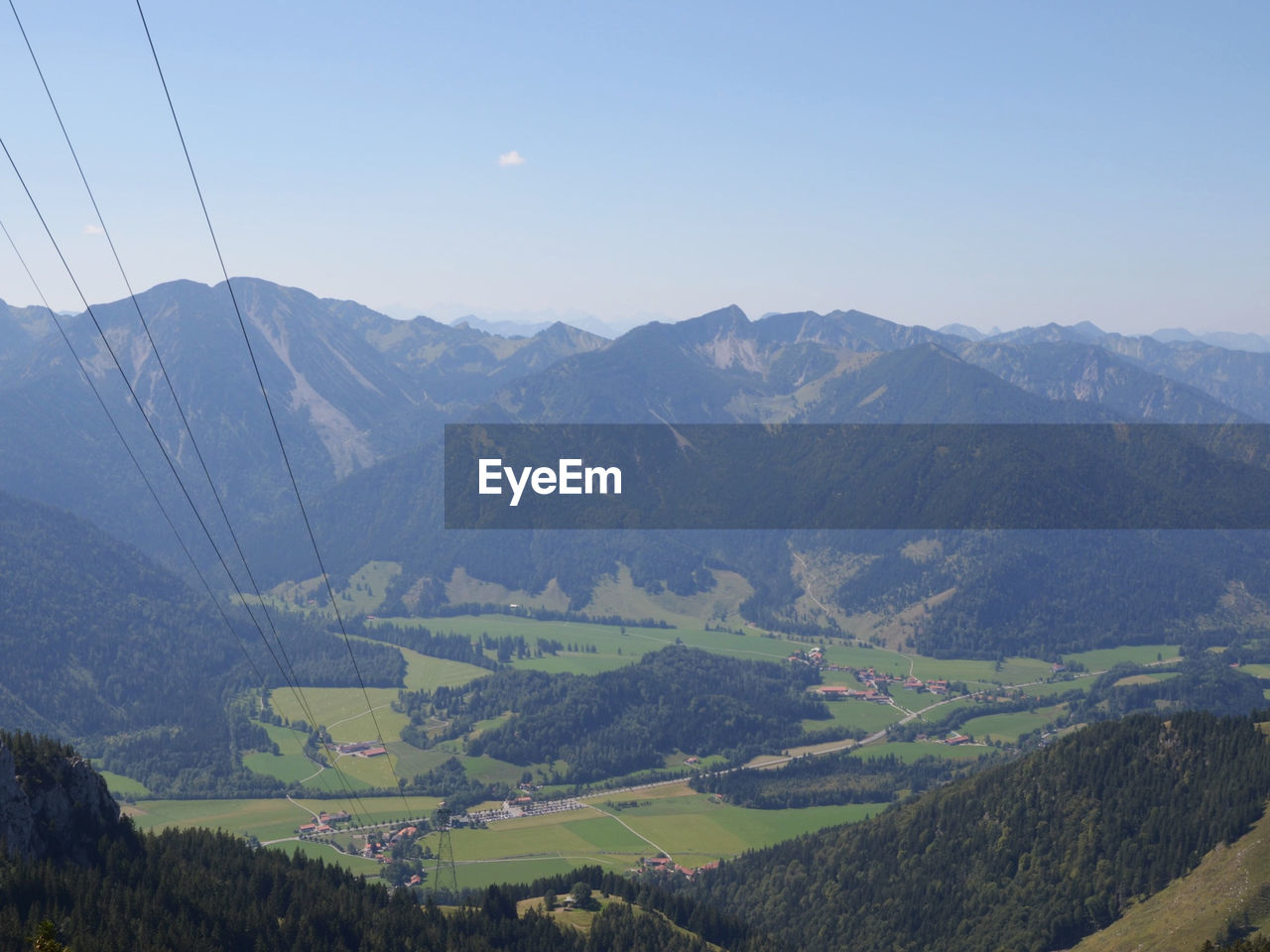 Idyllic shot of bavarian alps against sky