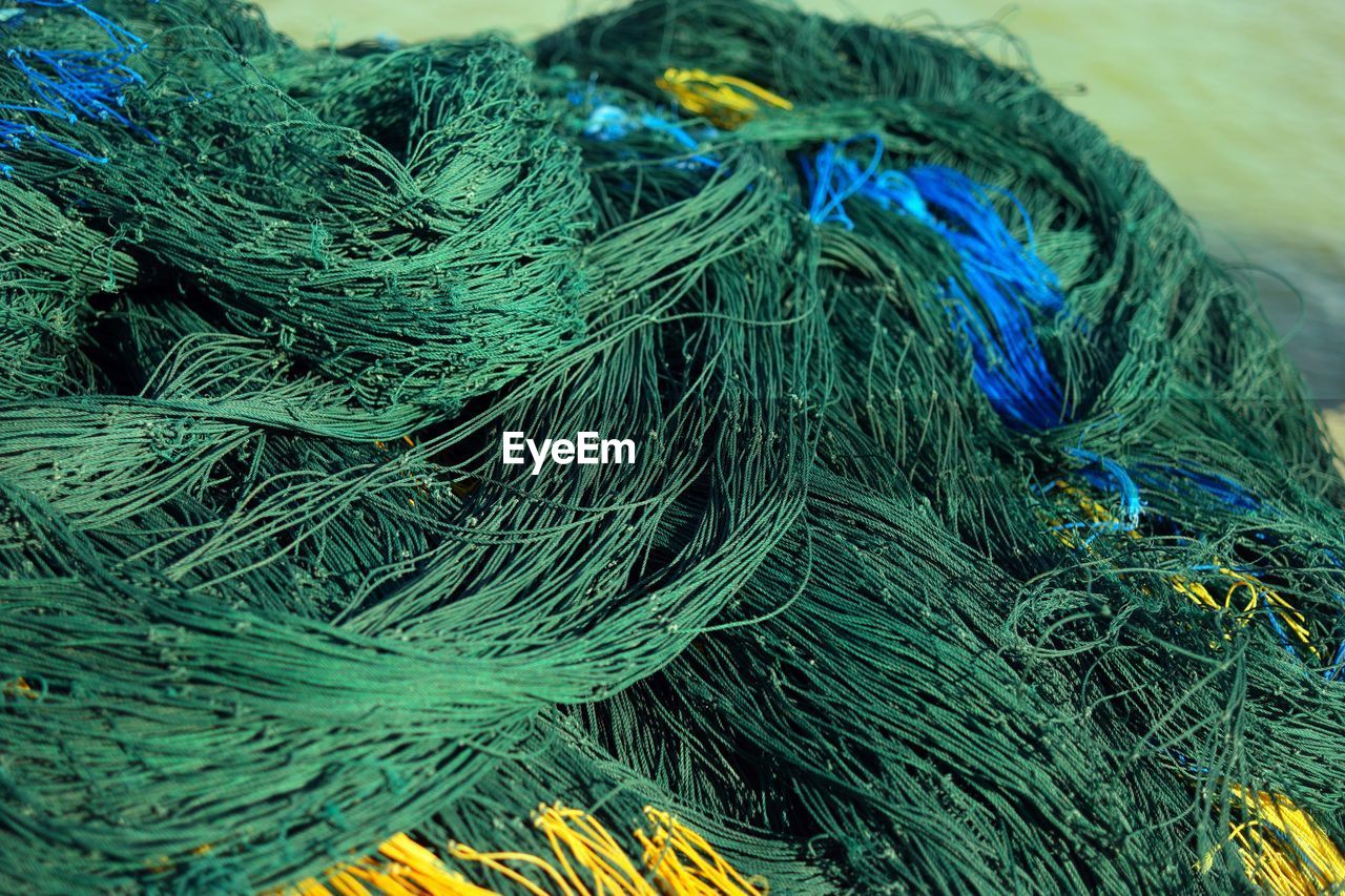 Close-up of fishing net