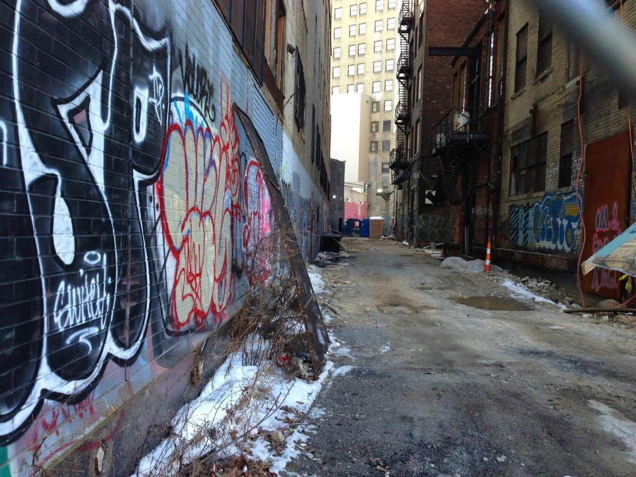 Alley in city