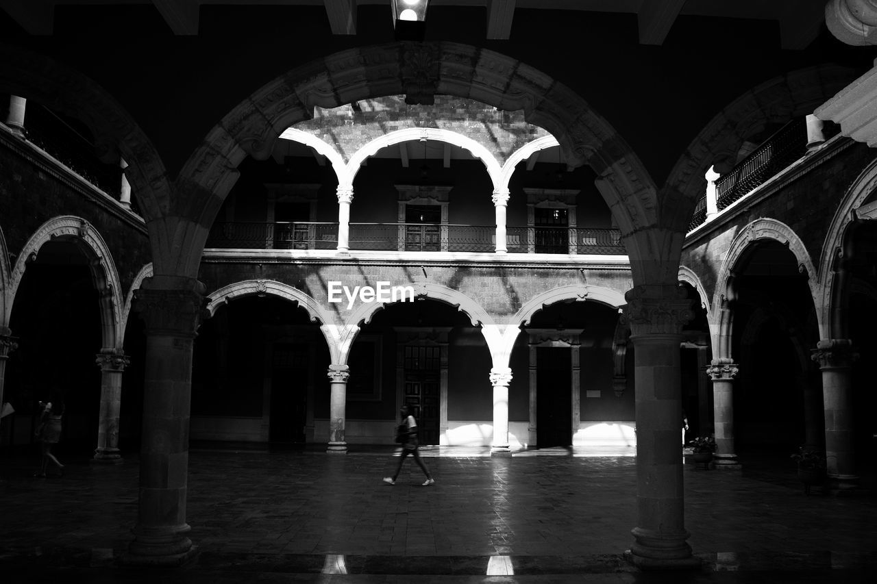 ILLUMINATED BUILDING AT NIGHT