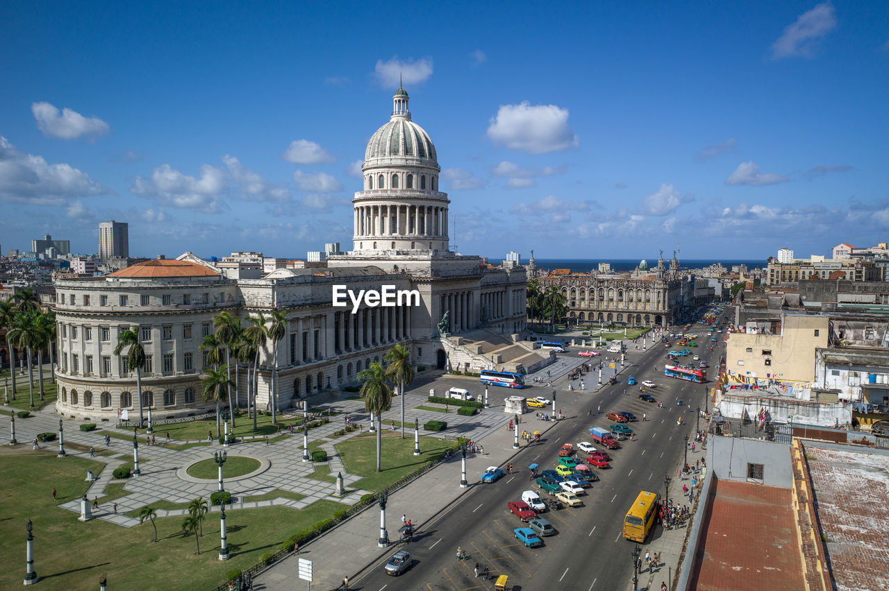 HIGH ANGLE VIEW OF A CITY