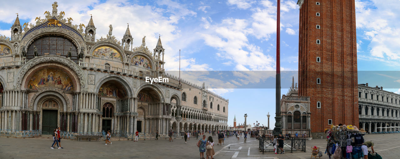 St mark's square in venice, large panoramic view