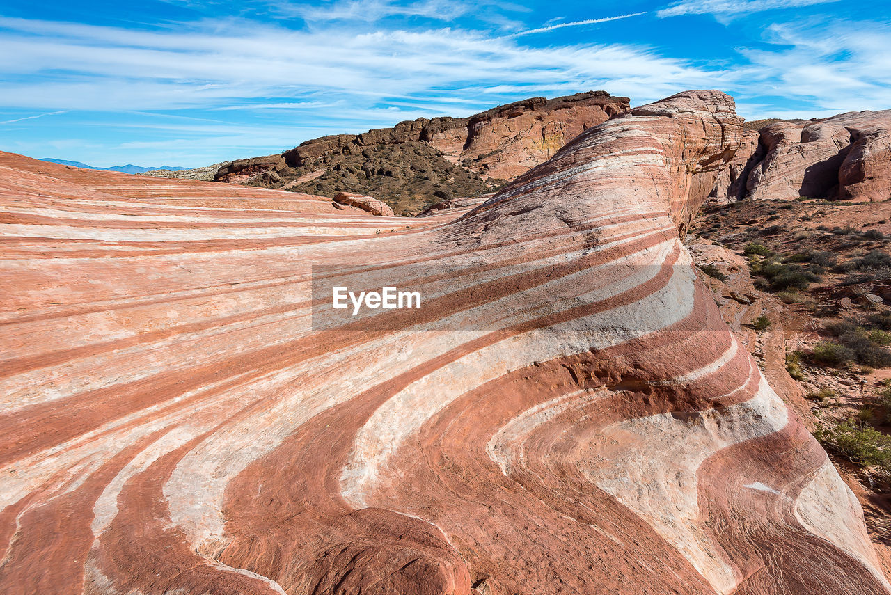 View of rock formations