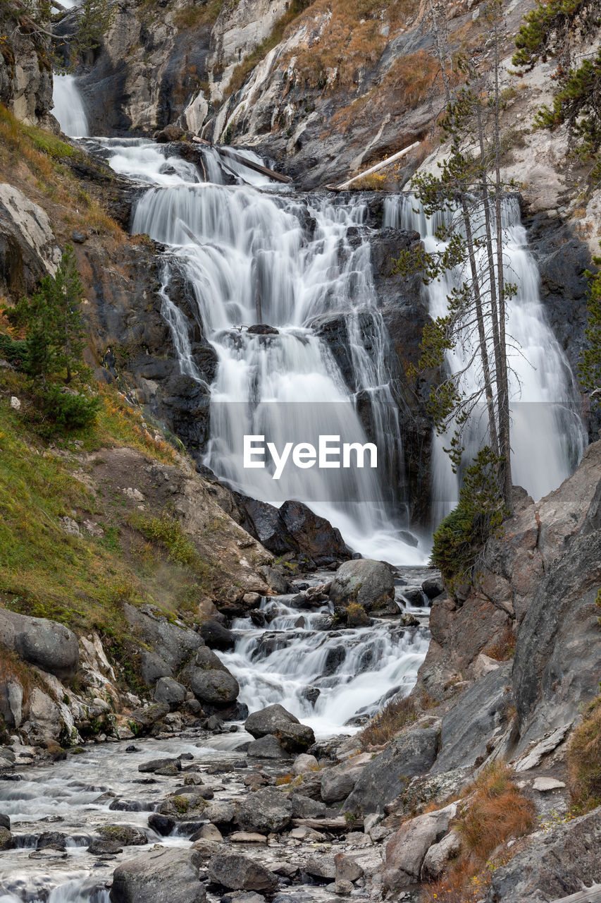 Mystic falls in yellowstone national park