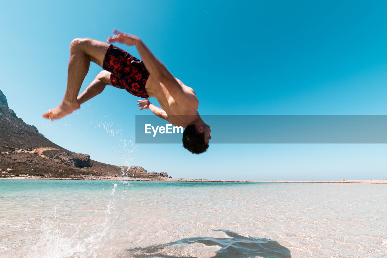 Backflip on the beach