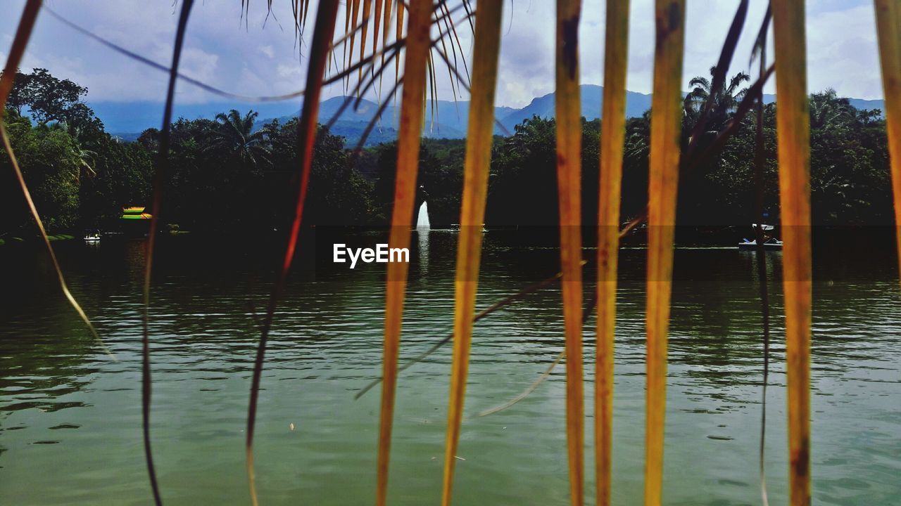 REFLECTION OF SWING IN LAKE