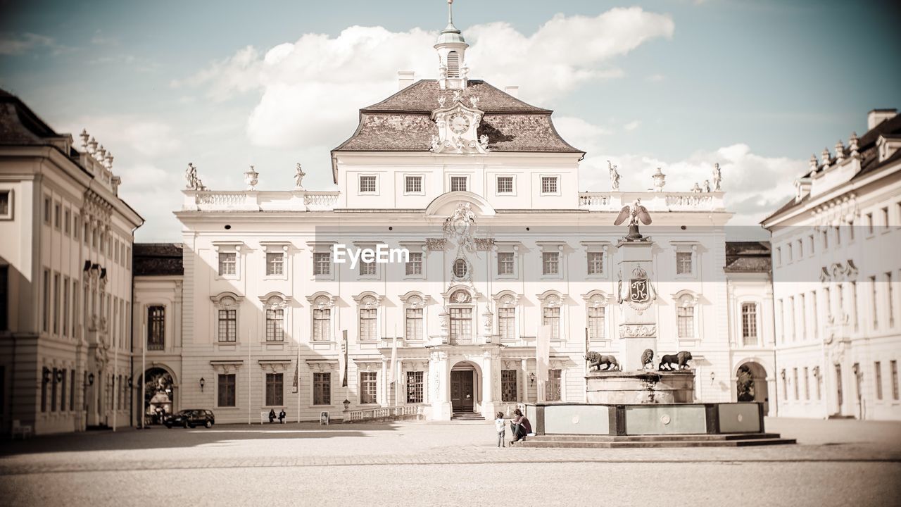 Exterior of ludwigsburg palace against sky
