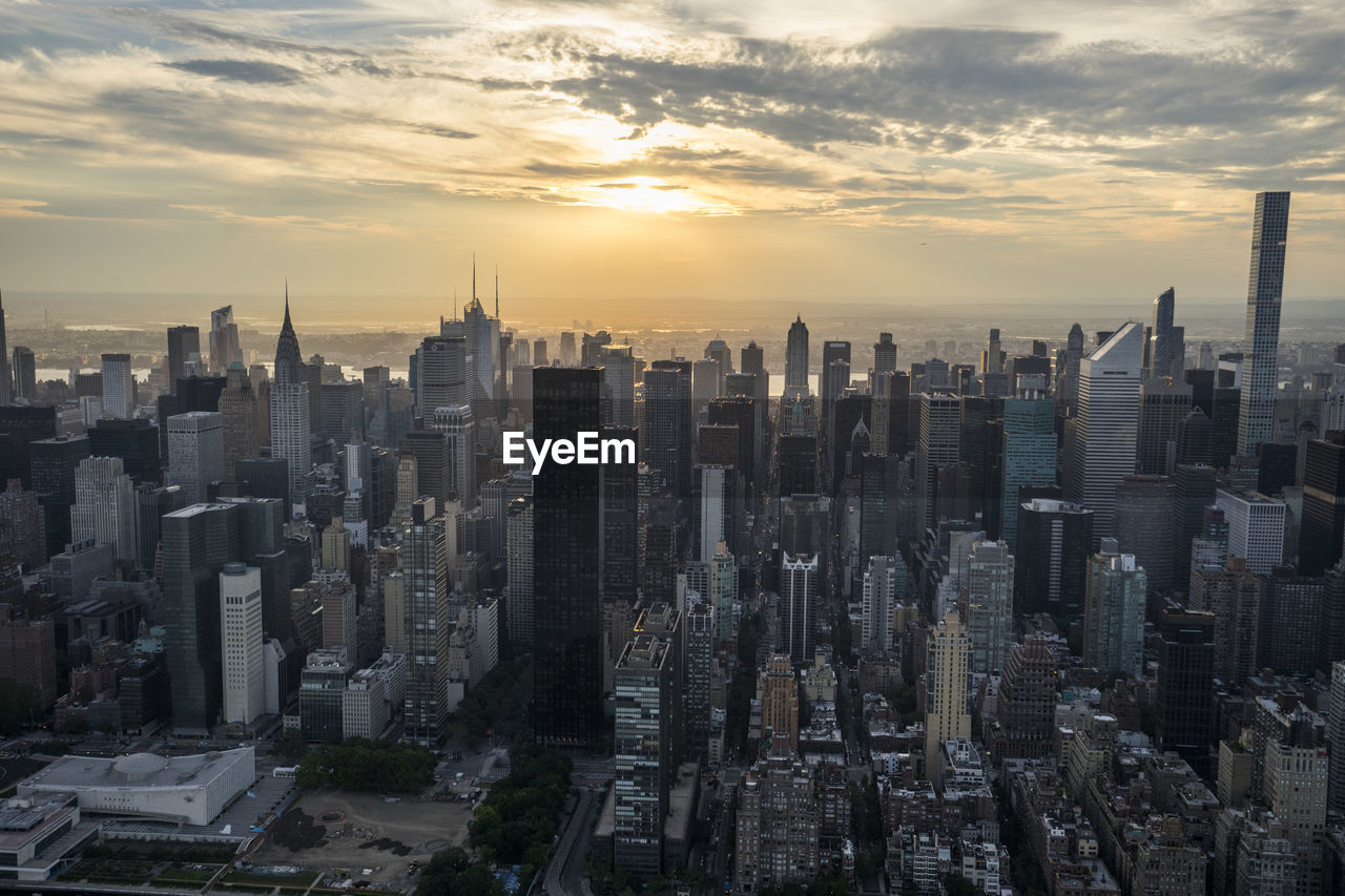 Aerial view of manhattan