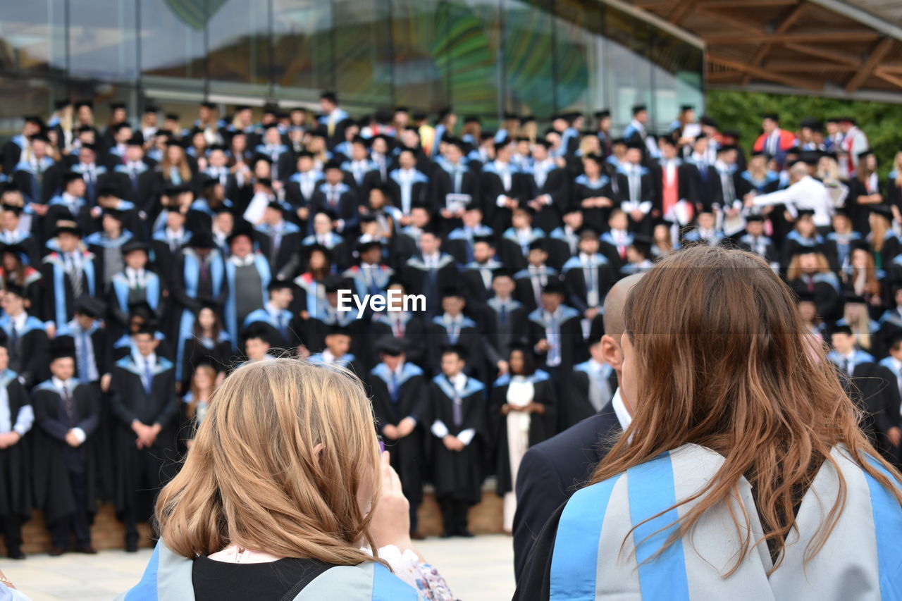 Students during graduation event