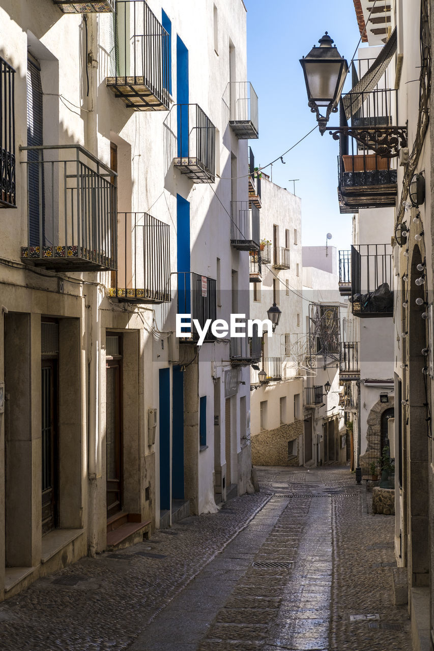 Old town of peniscola, castellón is a major tourist attraction on the spanish mediterranean coast.