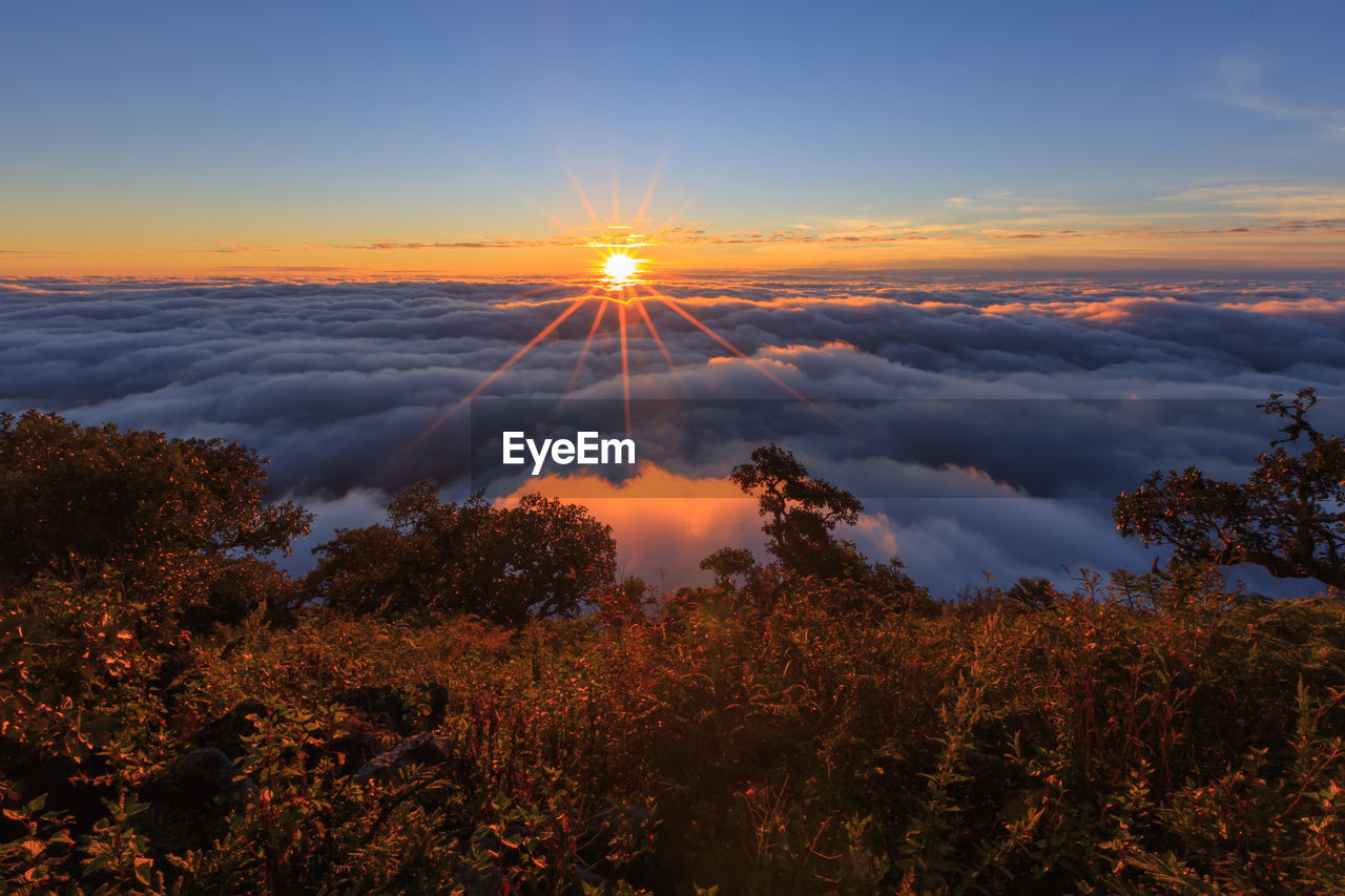 SCENIC VIEW OF SUNSET AGAINST SKY