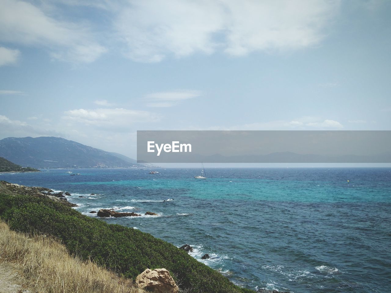 Scenic view of sea against sky