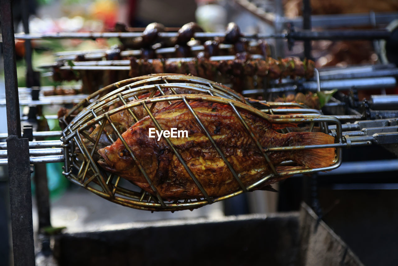 high angle view of food in container