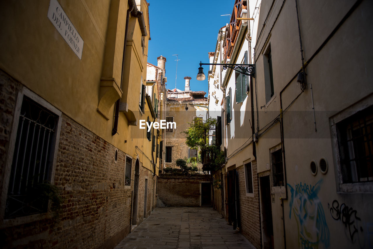 ALLEY ALONG BUILDINGS