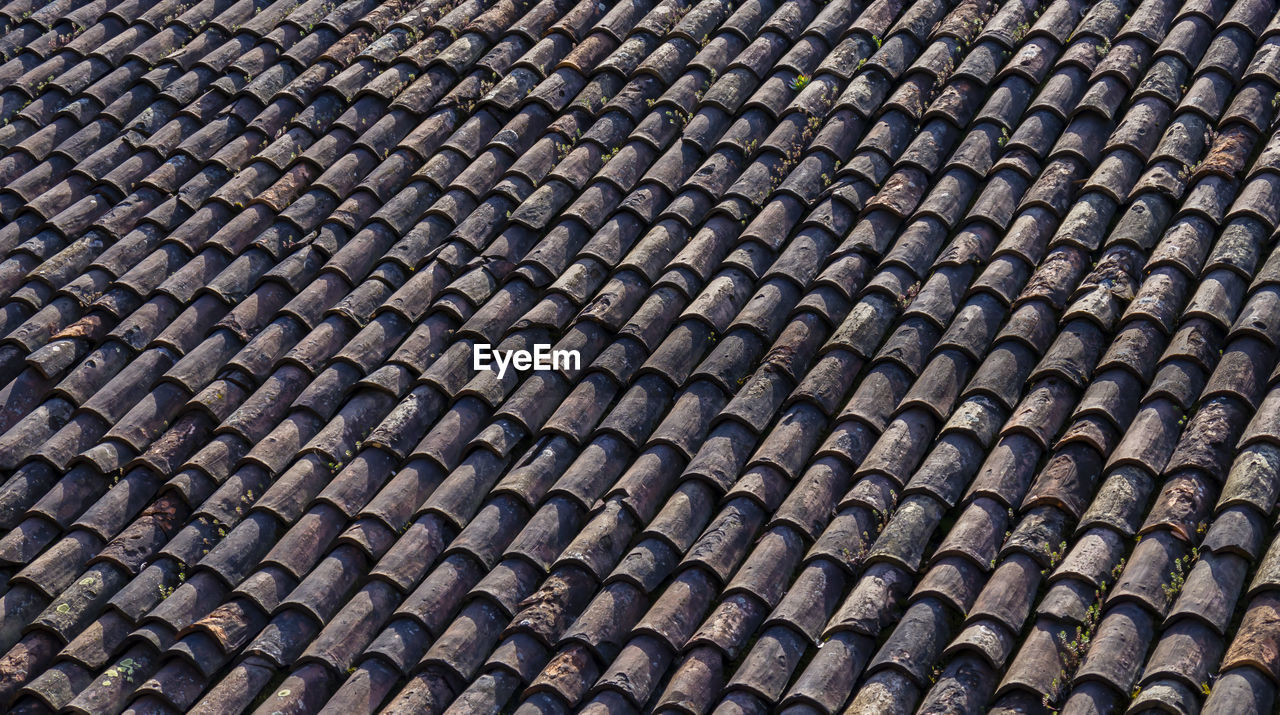 Full frame shot of roof tiles