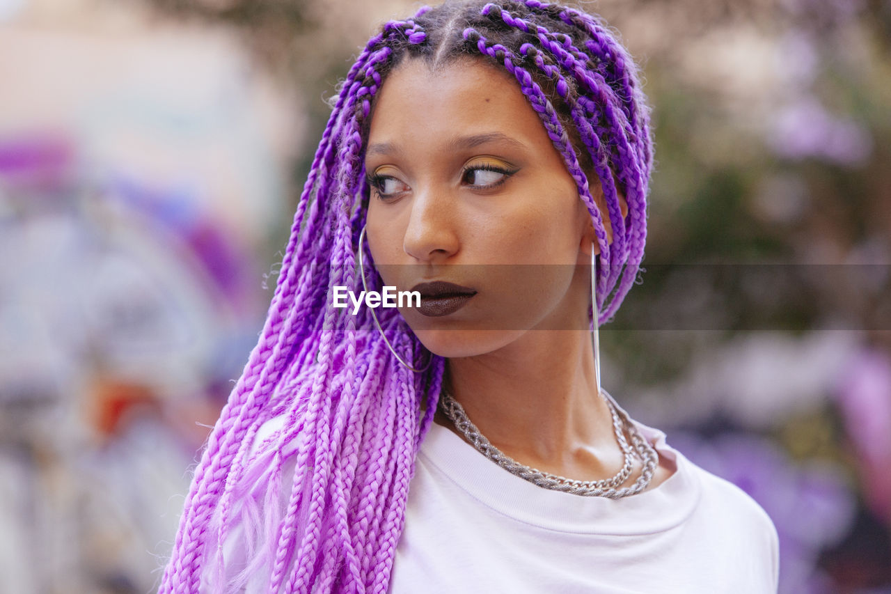 Portrait of beautiful young woman