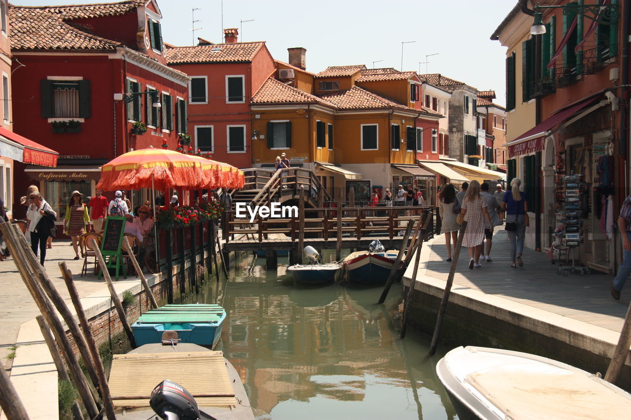 VIEW OF CANAL ALONG BUILDINGS