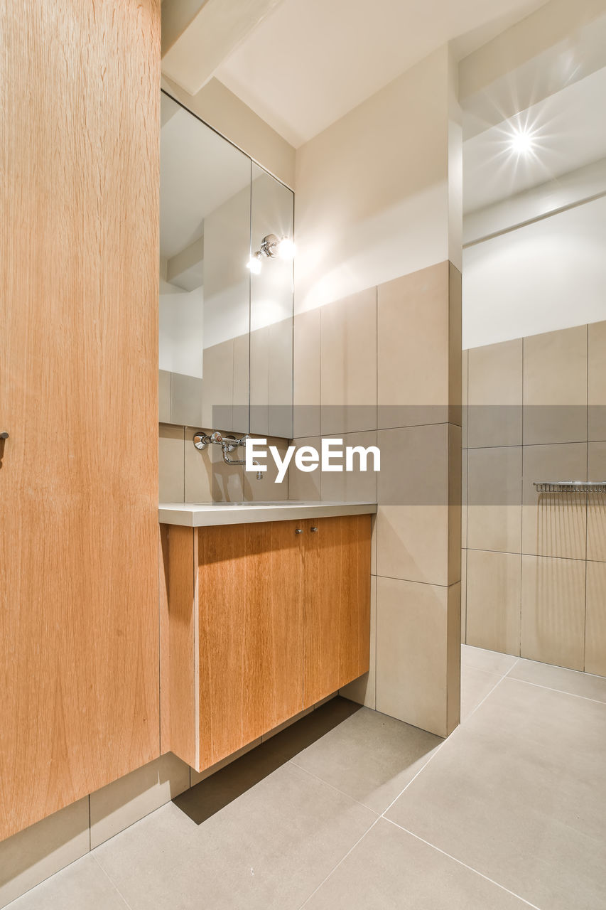 Interior of bathroom at home