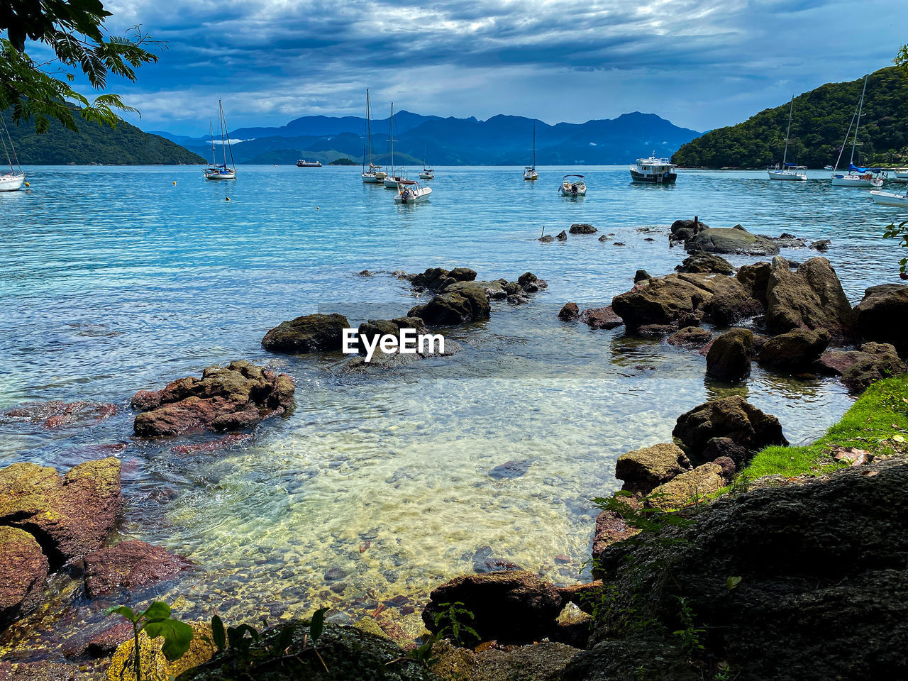 Scenic view of sea against sky