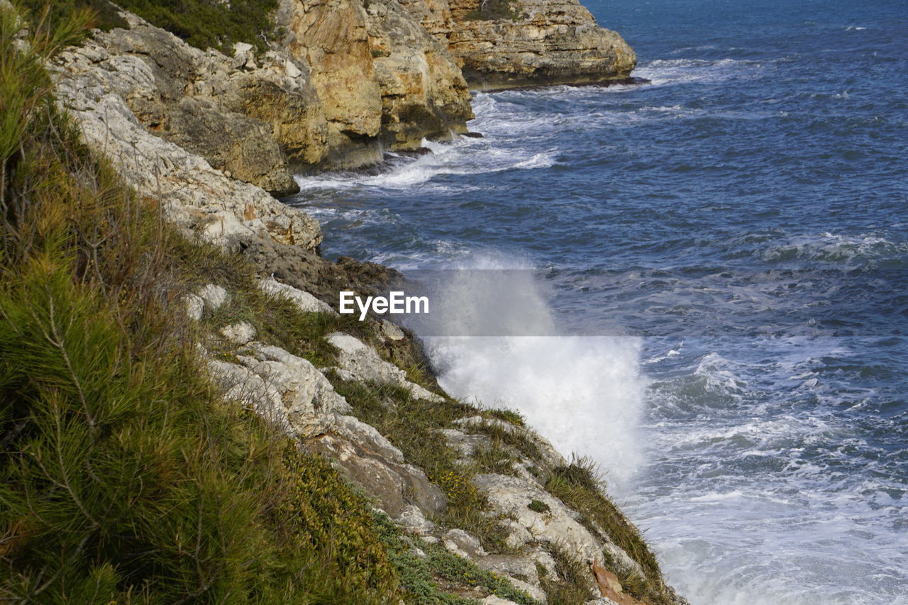 SCENIC VIEW OF SEA WAVES