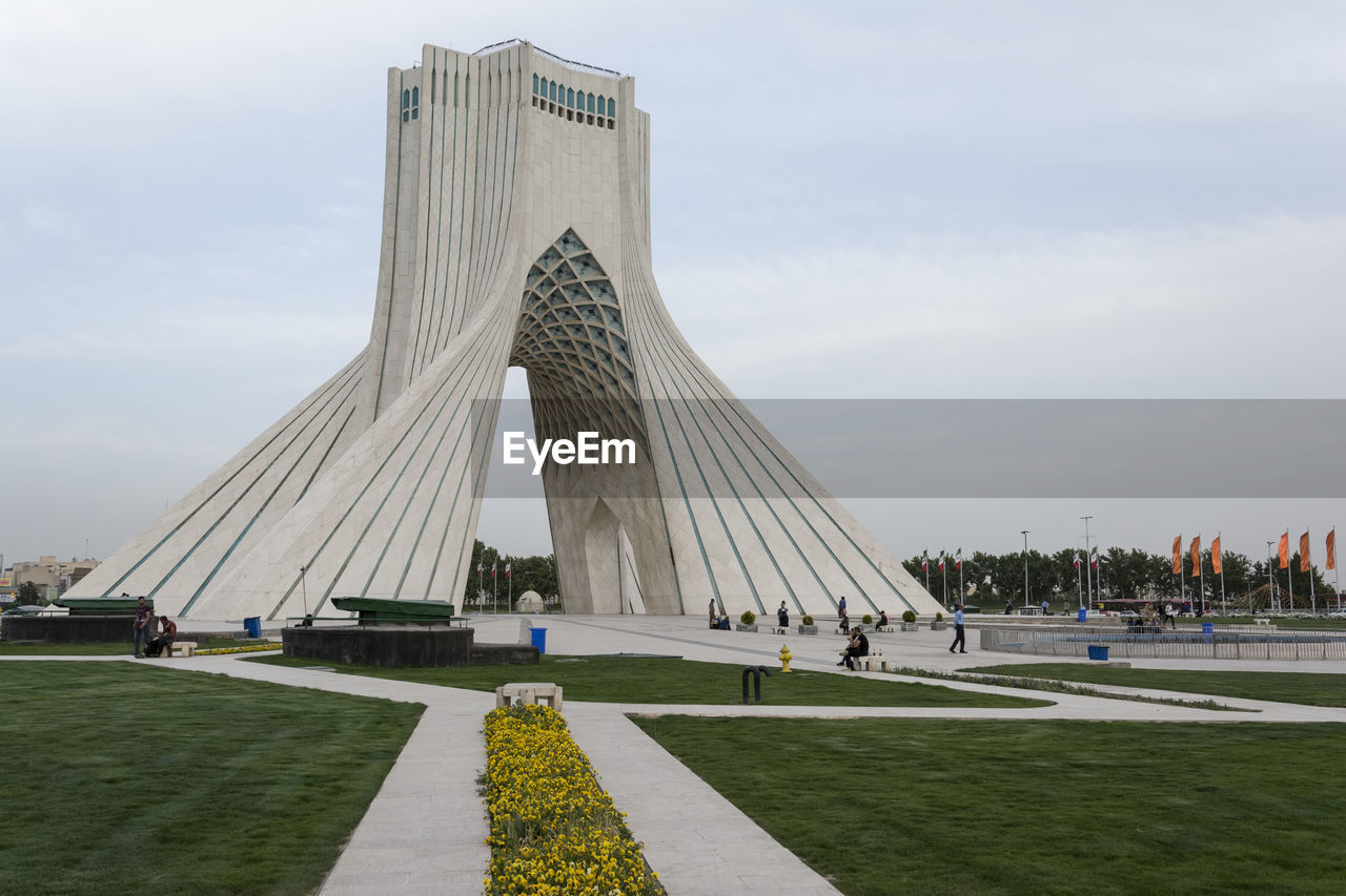 View of monument against cloudy sky