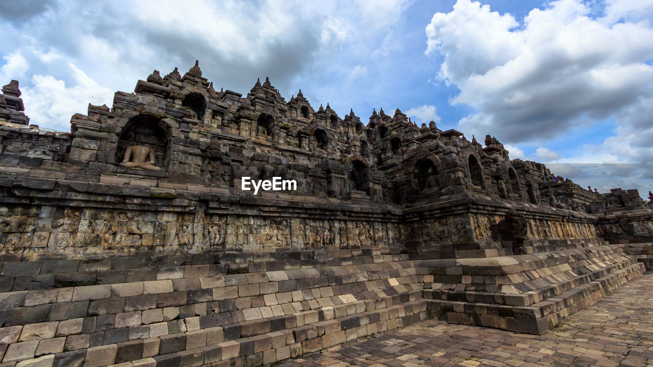 LOW ANGLE VIEW OF A TEMPLE