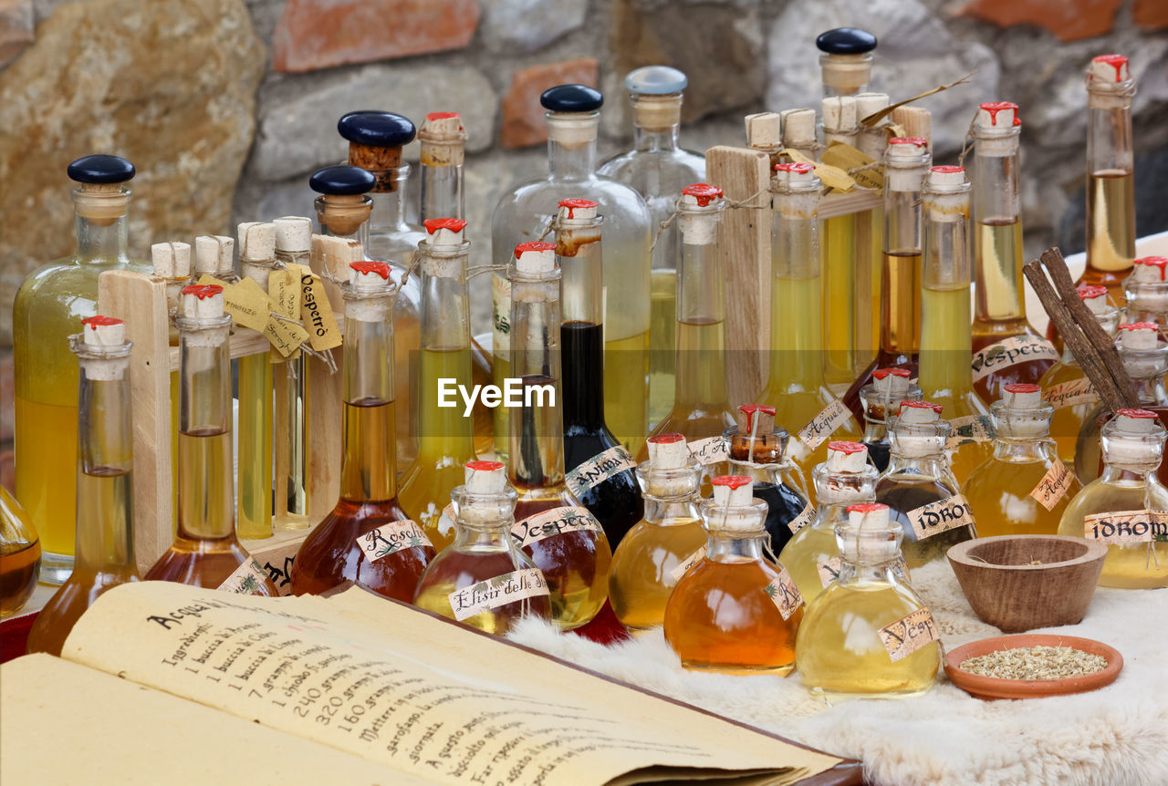 CLOSE-UP OF VARIOUS FOOD ON TABLE