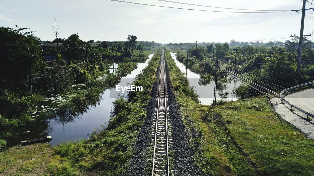 PANORAMIC SHOT OF ROAD AGAINST SKY