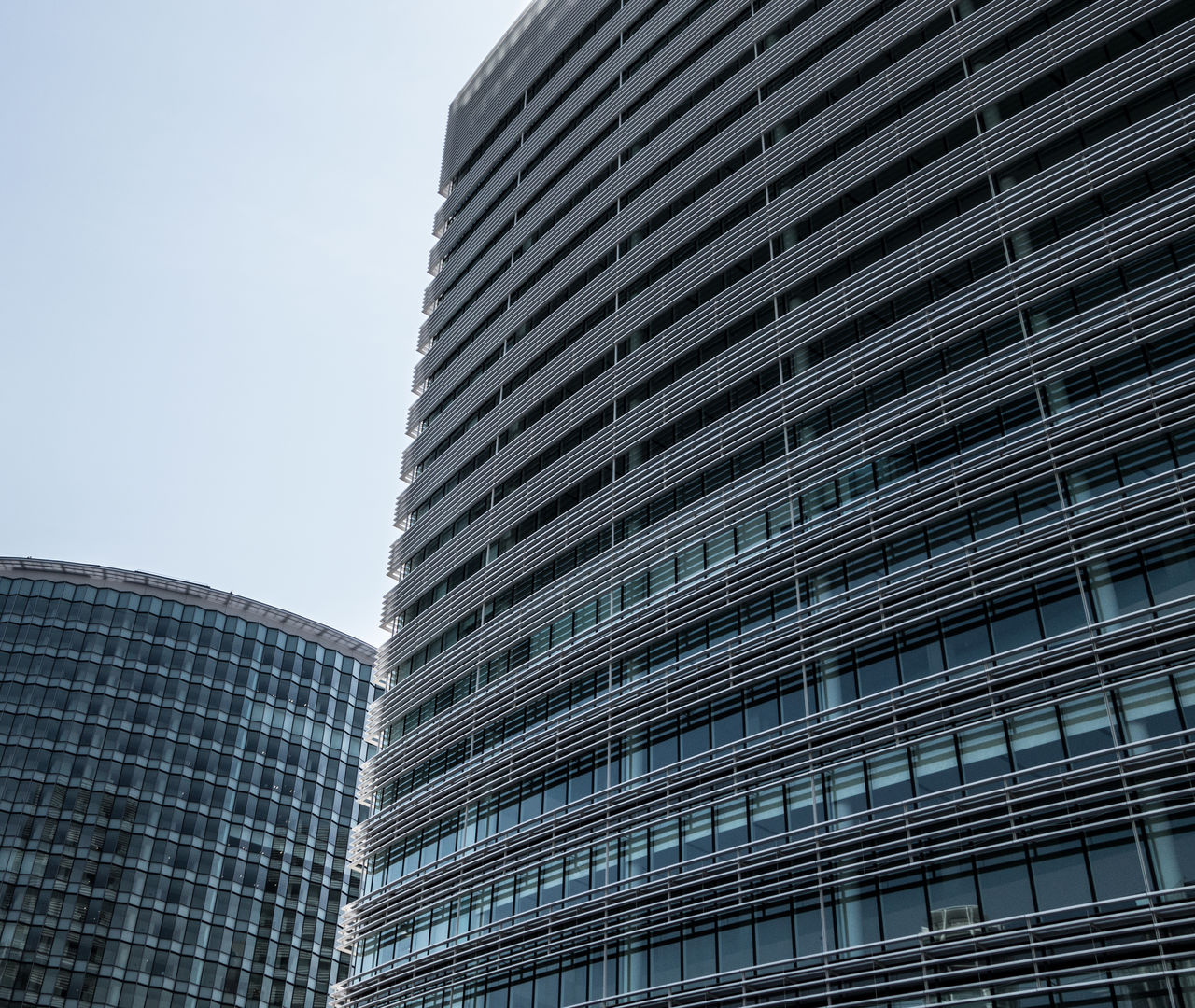 Low angle view of modern building