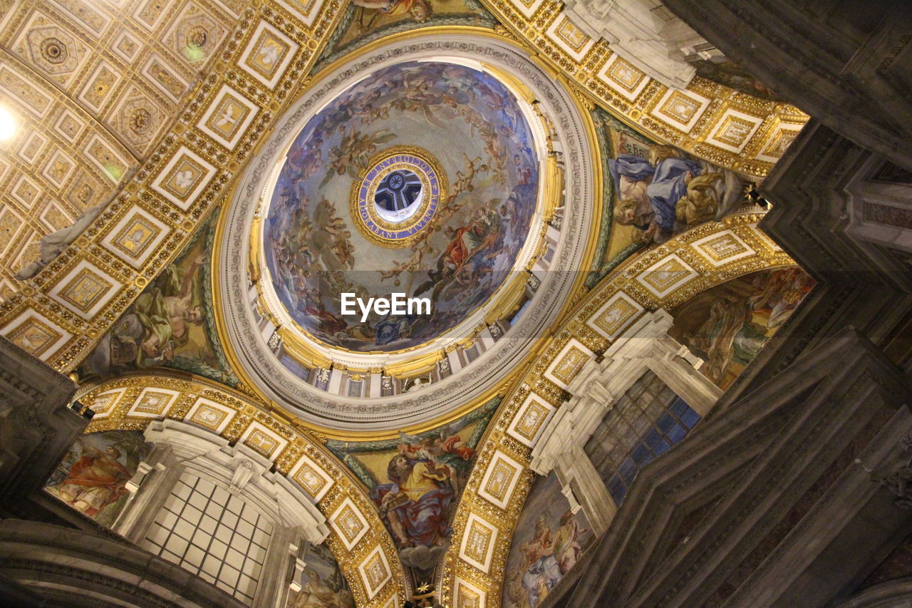 Low angle view of dome of building