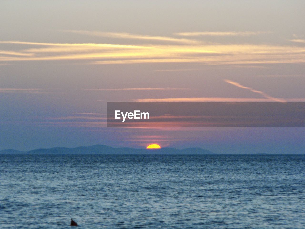 SCENIC VIEW OF SEA DURING SUNSET