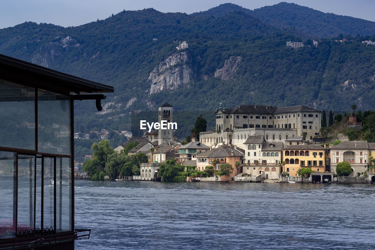 Buildings in city at waterfront