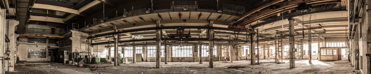 Interior of abandoned building