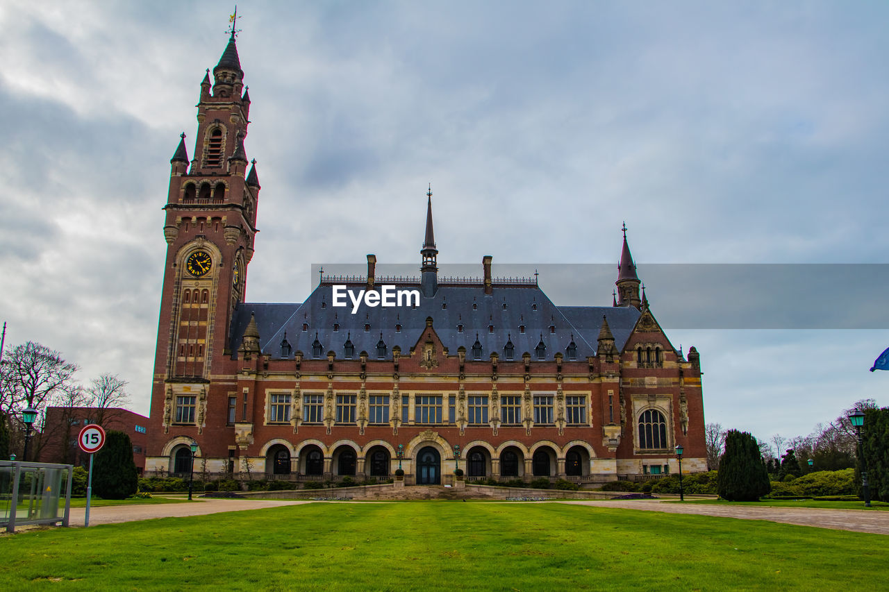 Peace palace in the hague