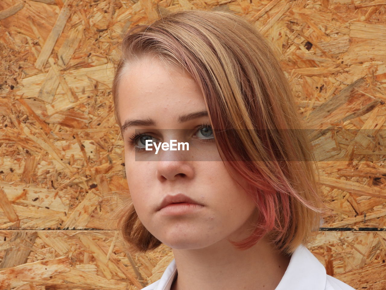 Close-up portrait of a beautiful young woman