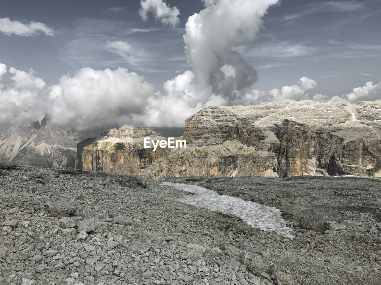 PANORAMIC VIEW OF ROCK FORMATION AGAINST SKY