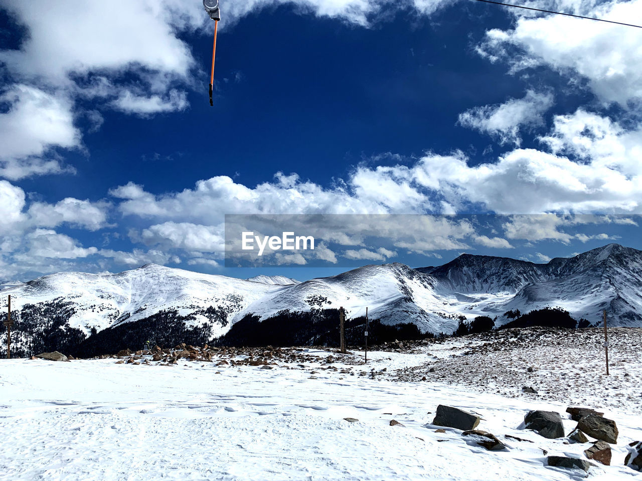 PANORAMIC VIEW OF SNOWCAPPED MOUNTAINS AGAINST SKY