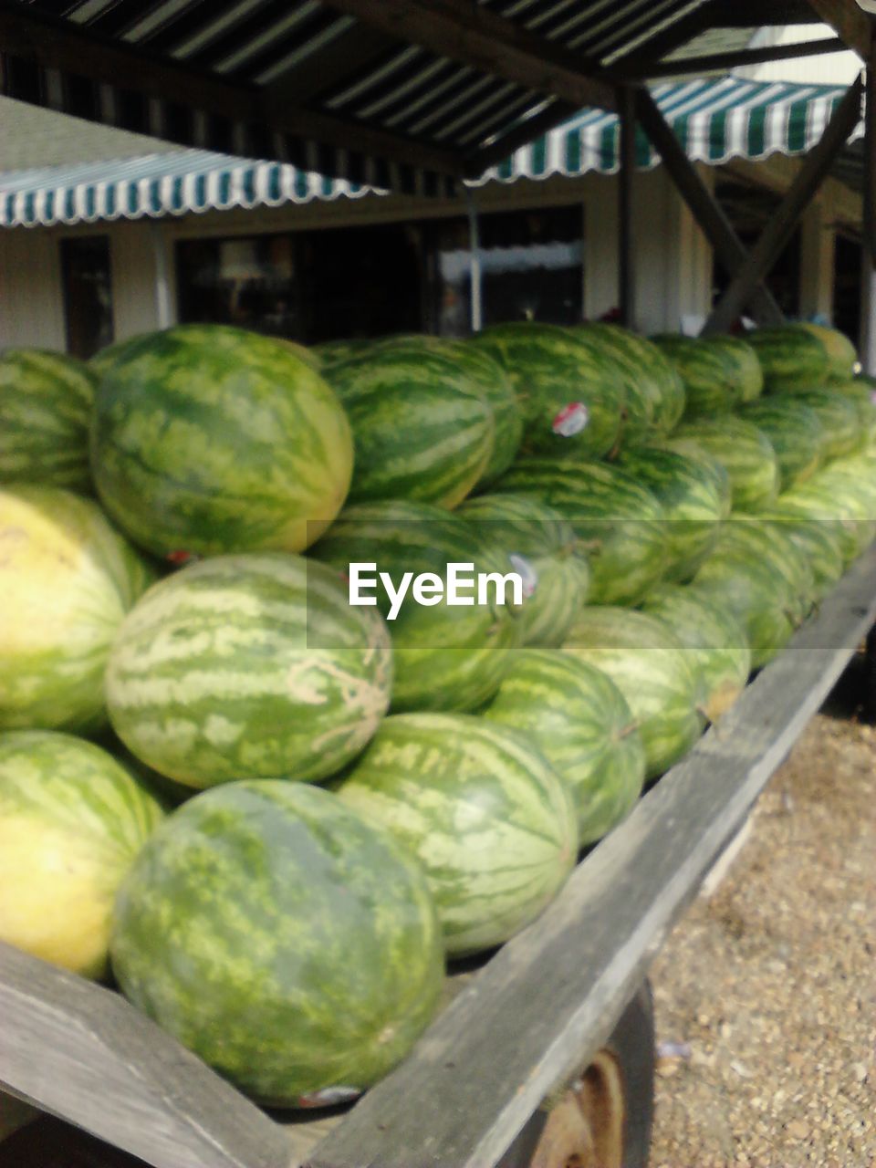 HIGH ANGLE VIEW OF MARKET STALL