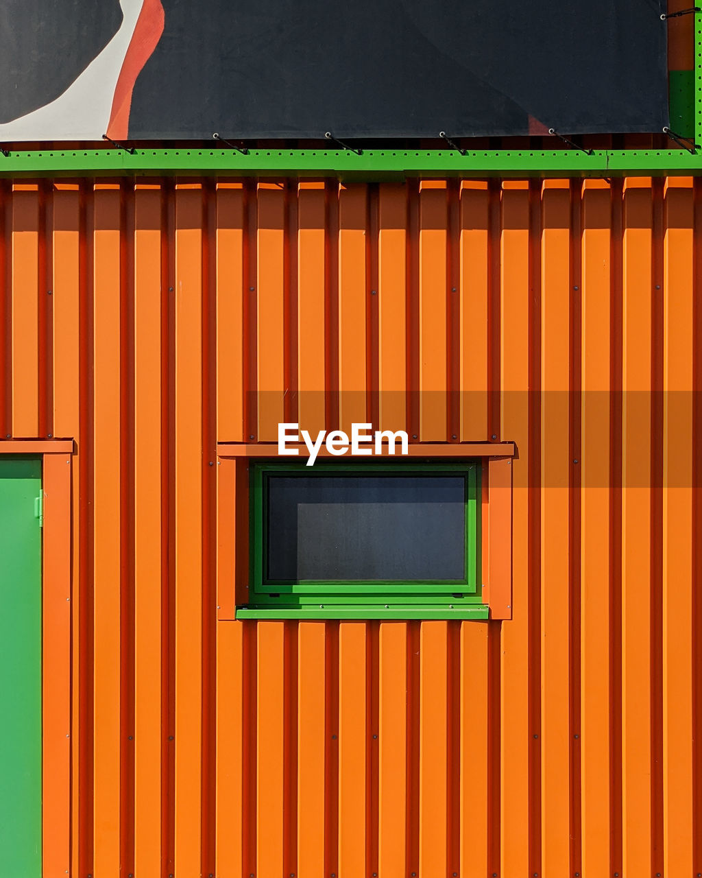 Full frame shot of orange wall