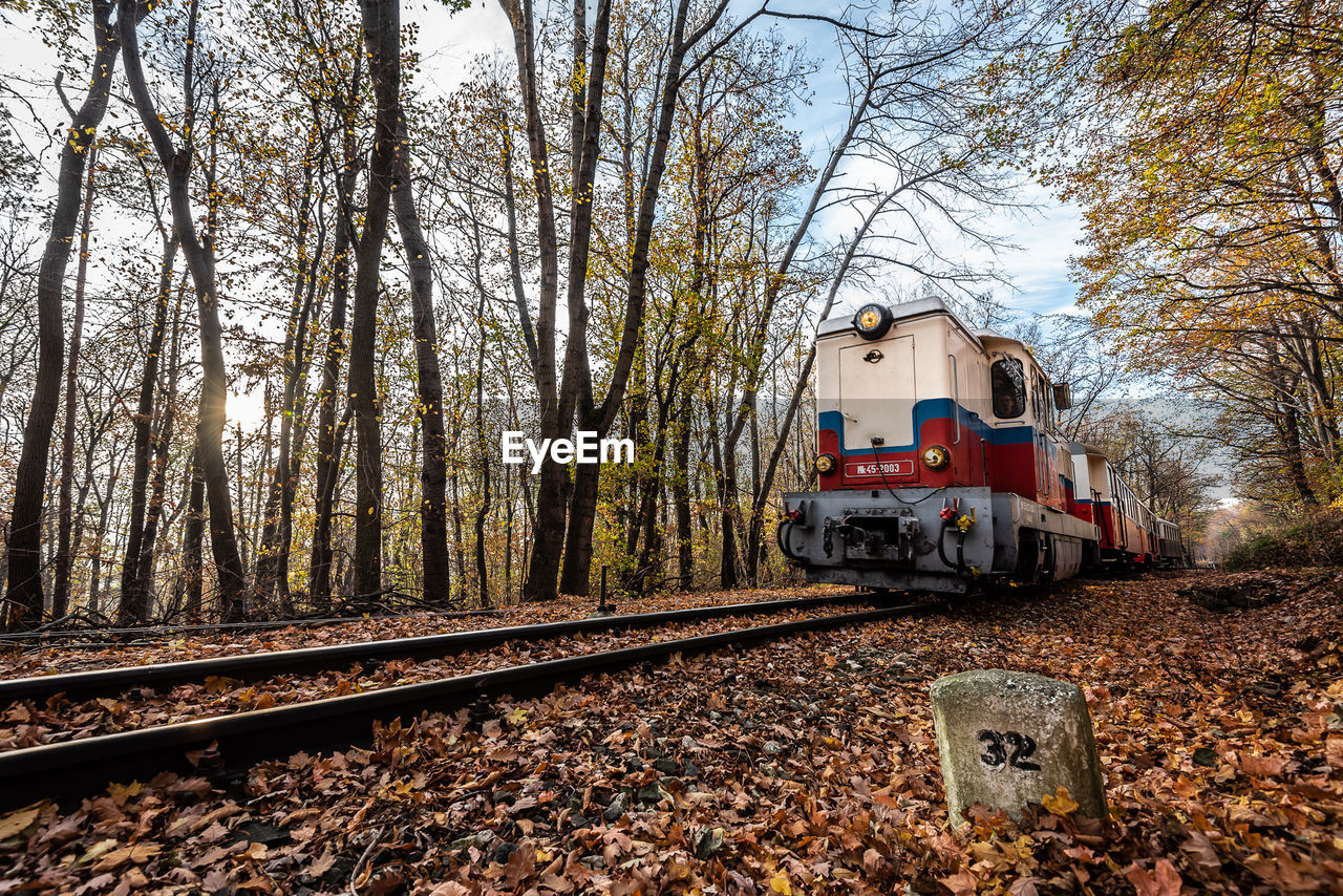 TRAIN ON RAILROAD TRACK