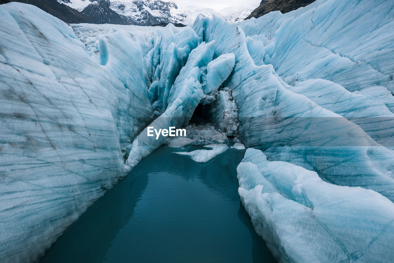 VIEW OF FROZEN WATER