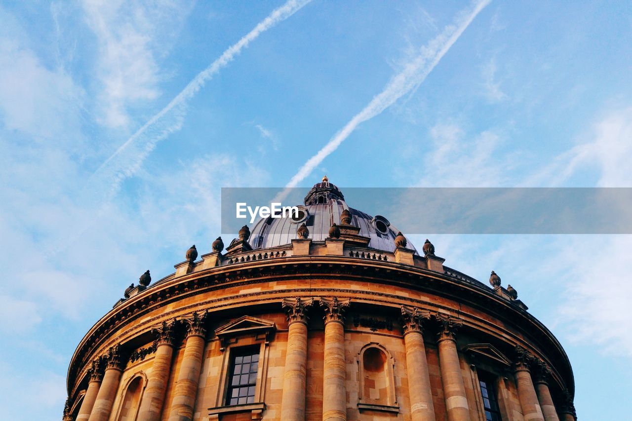 Low angle view of historical building against sky