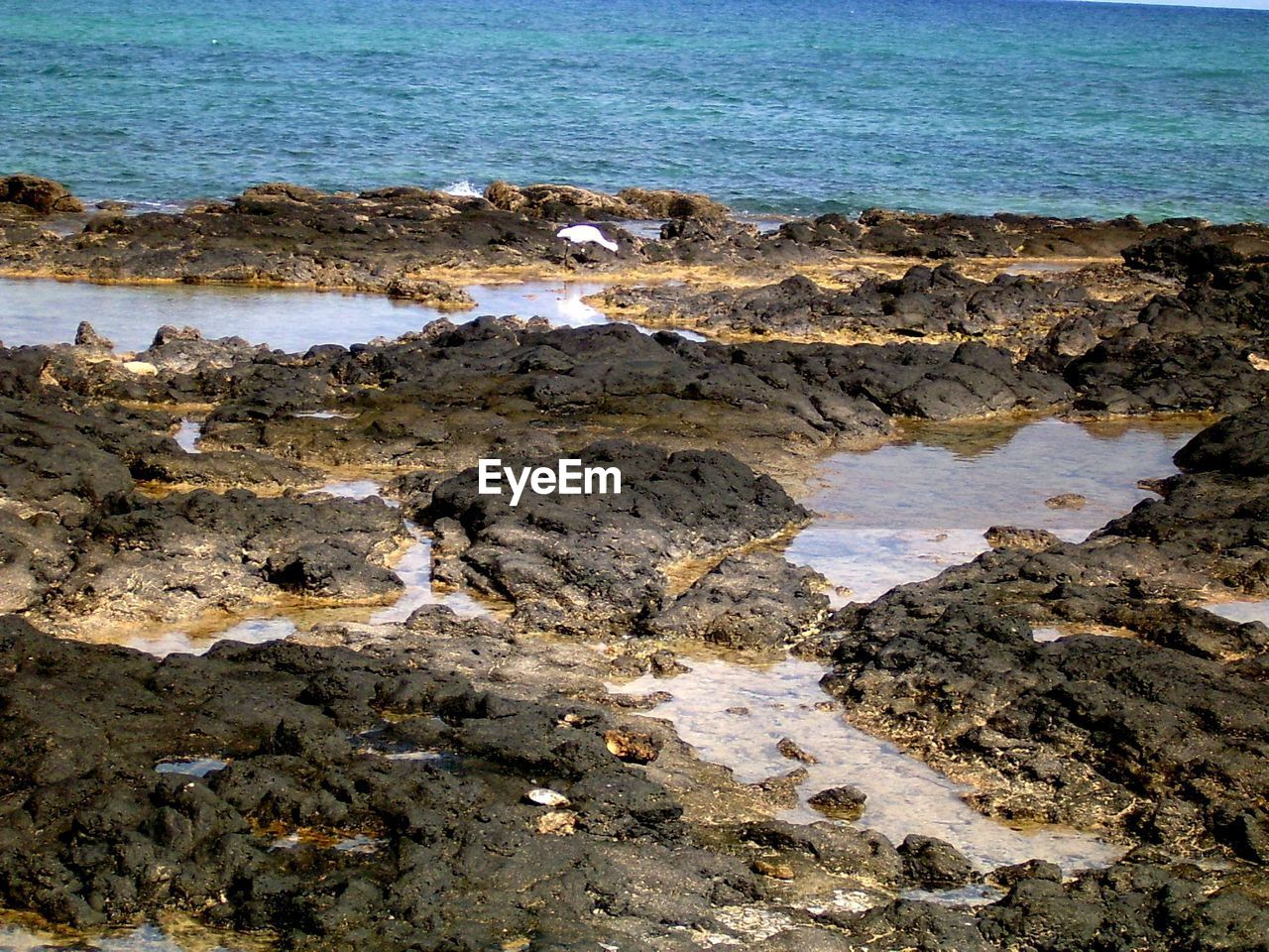 Rocks on shore