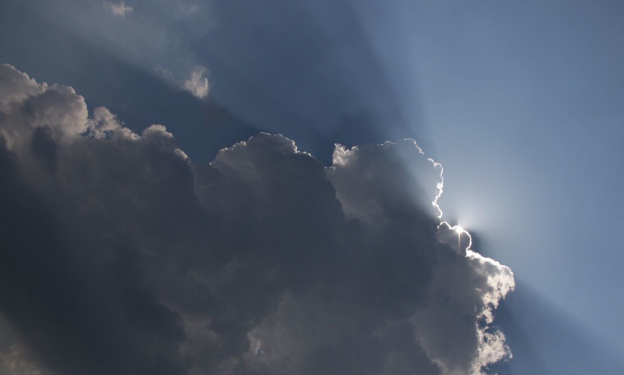 Low angle view of clouds in sky