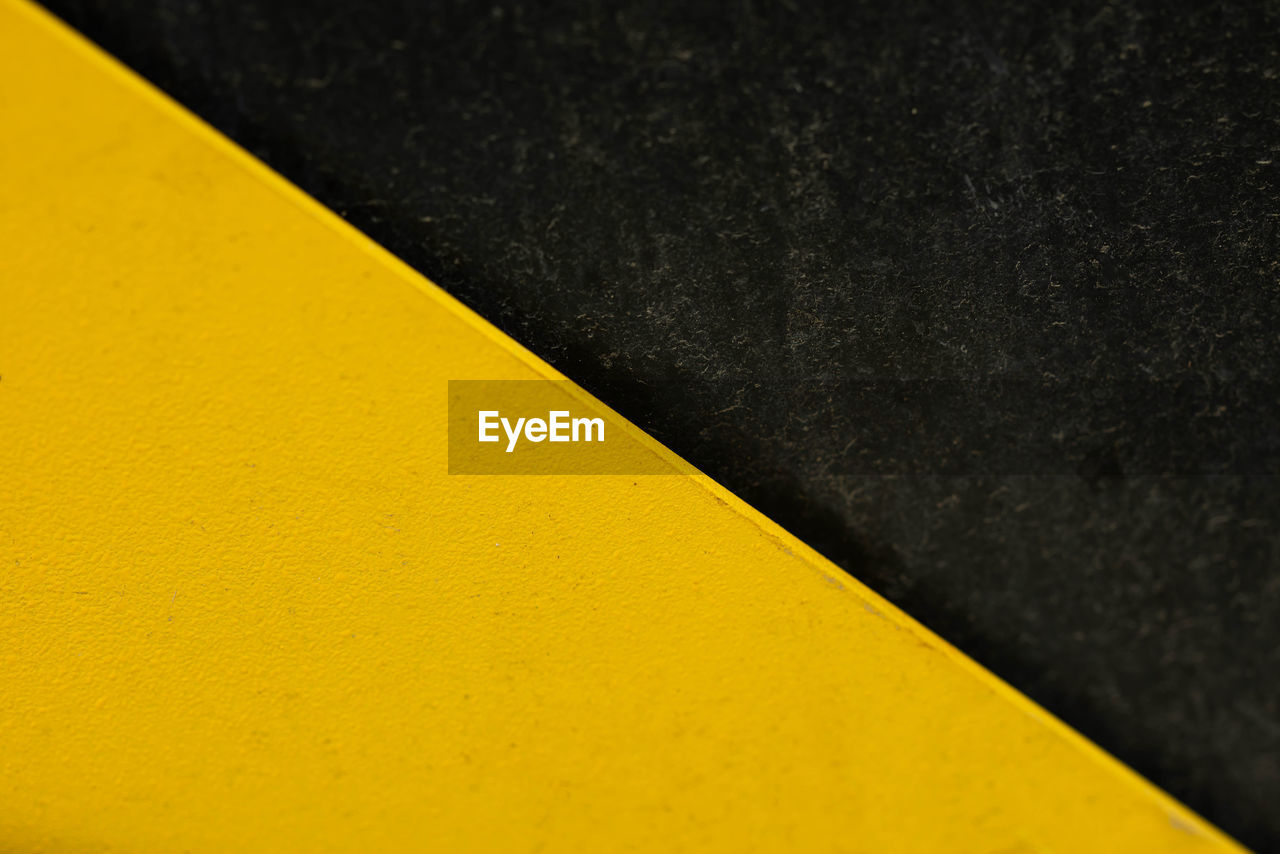 Yellow and black wall