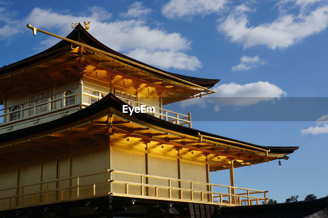 LOW ANGLE VIEW OF TEMPLE AGAINST BUILDING