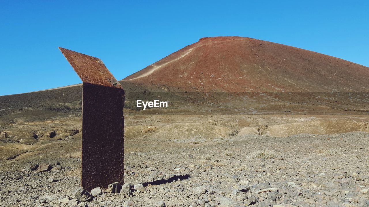 STONE STRUCTURE ON DESERT